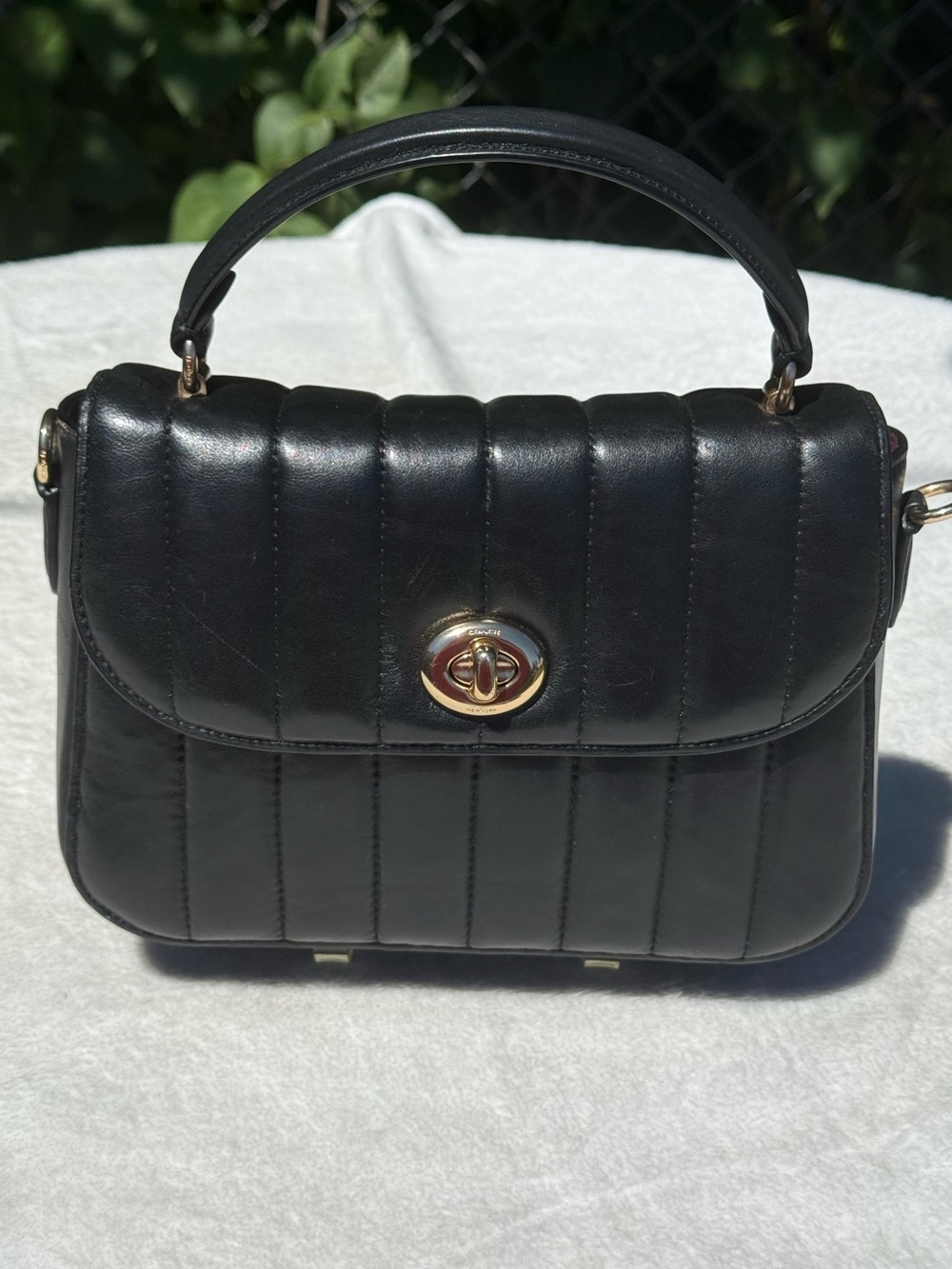 Coach Marlie Top Handle Satchel With Quilting